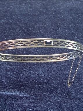 Vintage 1930’s Art Deco Ripley & Gowen “NuWite” Filigree Bangle Braclet